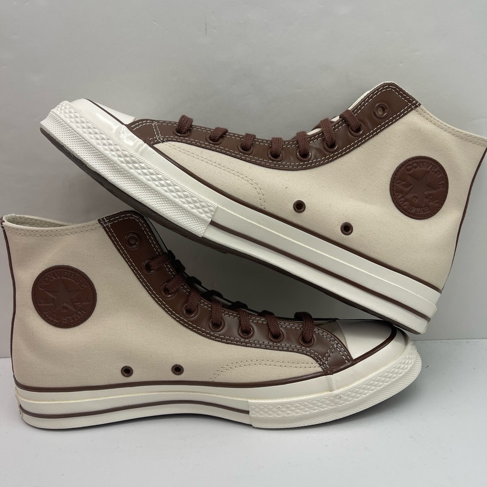 Converse Men’s A09450C
CHUCK 70 HI
NATURAL VORY/BEAR NAP/EGRET High-Top Sneakers - Picture 16 of 16